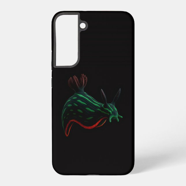 Coque Samsung Galaxy Coque Galaxy S22 Plus Noir 4 Luxe, Limace de Mer N (Verso)