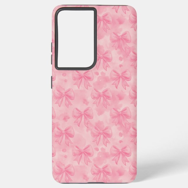 Coque Samsung Galaxy Coquette Pink Bows (Verso)