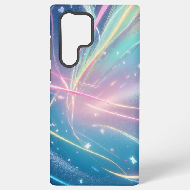 Coque Samsung Galaxy Cosmic Aurora ribbon Phone Case (Verso)