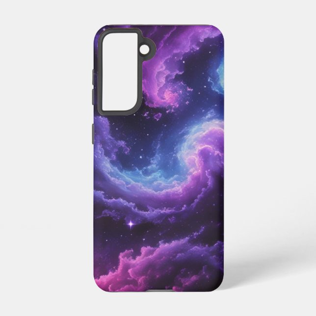 Coque Samsung Galaxy Cosmic Galaxy Nebula Abstract Space Art Design (Verso)