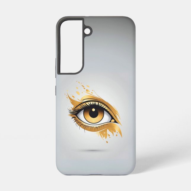 Coque Samsung Galaxy Côté droit Oeil doré (Verso)