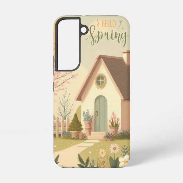 Coque Samsung Galaxy Cottage fleuri/printanier (Verso)