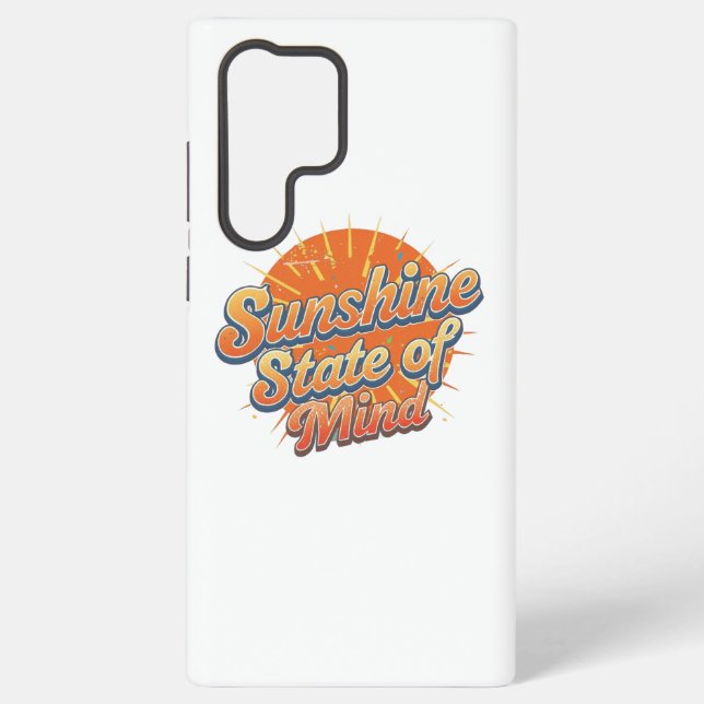 Coque Samsung Galaxy Coucher de soleil d'été dans le style funky des an (Verso)