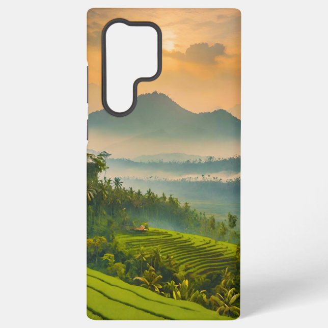 Coque Samsung Galaxy Coucher de soleil indonésien  (Verso)