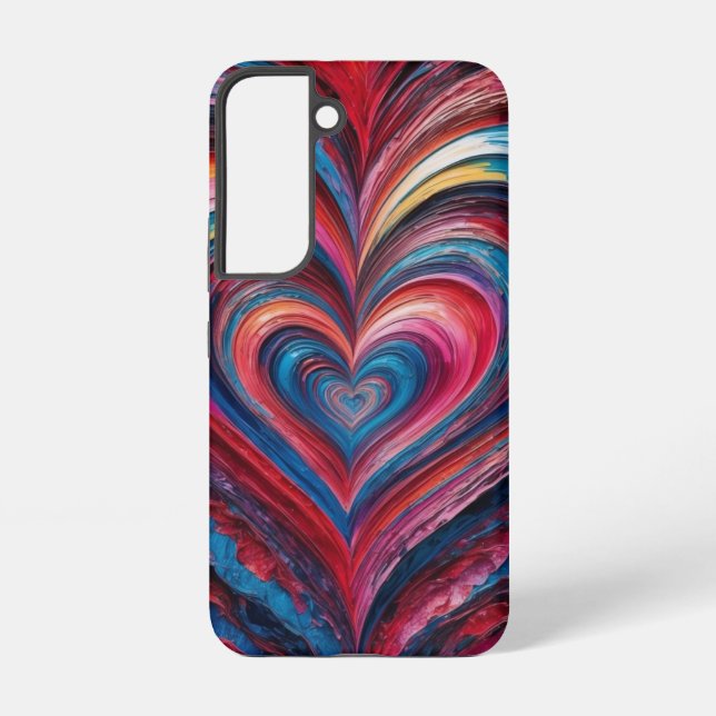 Coque Samsung Galaxy Couches de cœur en spirale (Verso)