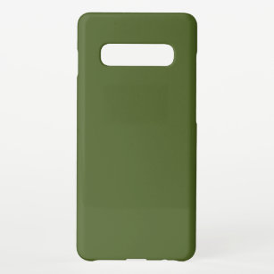 Coque Samsung Galaxy S10+ Couleur solide verte de mousse foncée