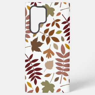 Coque Samsung Galaxy Couleurs d'automne en blanc pour les Feuilles tomb