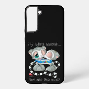 Coque Samsung Galaxy Couple de lémuriens romantiques dessinés à la main