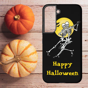 Coque Samsung Galaxy Couple de squelettes dansants sous une pleine lune