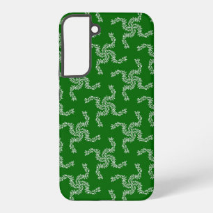 Coque Samsung Galaxy Couronne de Noël verte, décoration de Noël