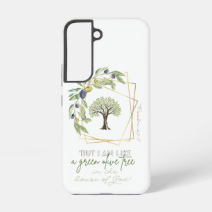 Coque Samsung Galaxy Couronne d'olivier en or d'Écriture tendance