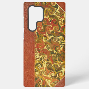 Coque Samsung Galaxy Couverture de livre ancienne, motif de tourbillon