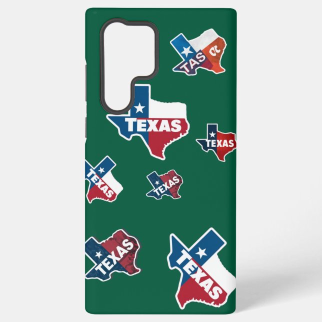 Coque Samsung Galaxy Couverture Samsung Carte du Texas – Une Main à Ten (Verso)
