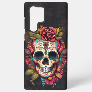 Coque Samsung Galaxy Crâne de sucre floral Día de los Muertos Espagnol