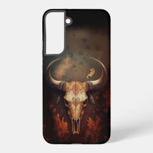 Coque Samsung Galaxy Crâne de vache Longhorn Rustique