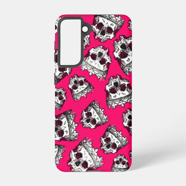 Coque Samsung Galaxy Crânes Couronnés Vintage (Verso)