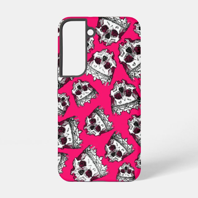 Coque Samsung Galaxy Crânes Couronnés Vintage (Verso)