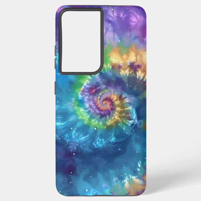 Coque Samsung Galaxy Cravate cosmique-Dye Swirl - Galaxie psychédélique (Verso)