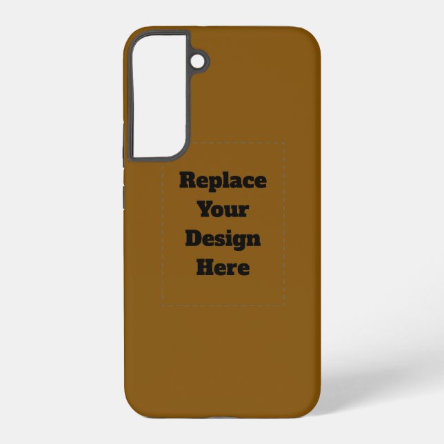 Coque Samsung Galaxy Créez Votre Propre Brun (Verso)