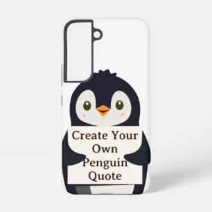 Coque Samsung Galaxy Créez Votre Propre Citation de Manchot