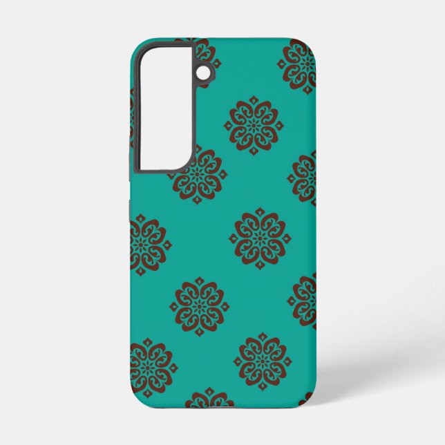 Coque Samsung Galaxy "Crimson Scrolls - Bold Elegance" (Verso)