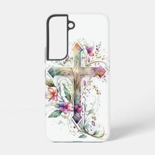 Coque Samsung Galaxy Croix Crucifix Chrétien Jésus Dieu Art Graphique