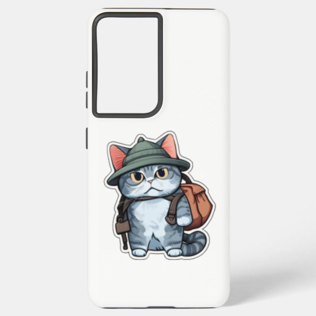 Coque Samsung Galaxy Cute Cat Samsung S8 Cover - Un cadeau parfait pour (Verso)