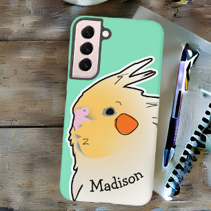 Coque Samsung Galaxy Cute Cockatiel Animaux de compagnie Doodle Parrot 