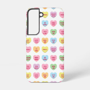 Coque Samsung Galaxy Cute girly fun conversation personnalisée coeurs m