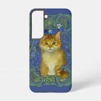 Cute Kitten au style Art Nouveau Vintage