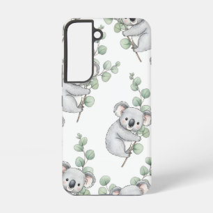 Coque Samsung Galaxy Cute Koala et Eucalyptus Motif aquarelle