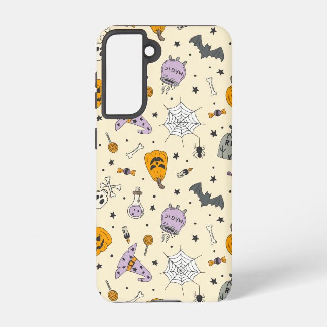 Coque Samsung Galaxy Cute Motif Halloween (Verso)
