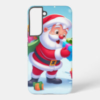Cute Père Noël et Snowman
