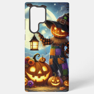 Coque Samsung Galaxy Cute, Whimsical Halloween épouvantail & citrouille