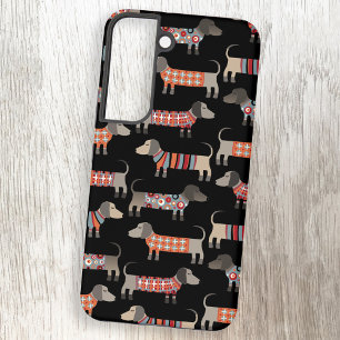 Coque Samsung Galaxy Dachshund Saucisse Chien foncé