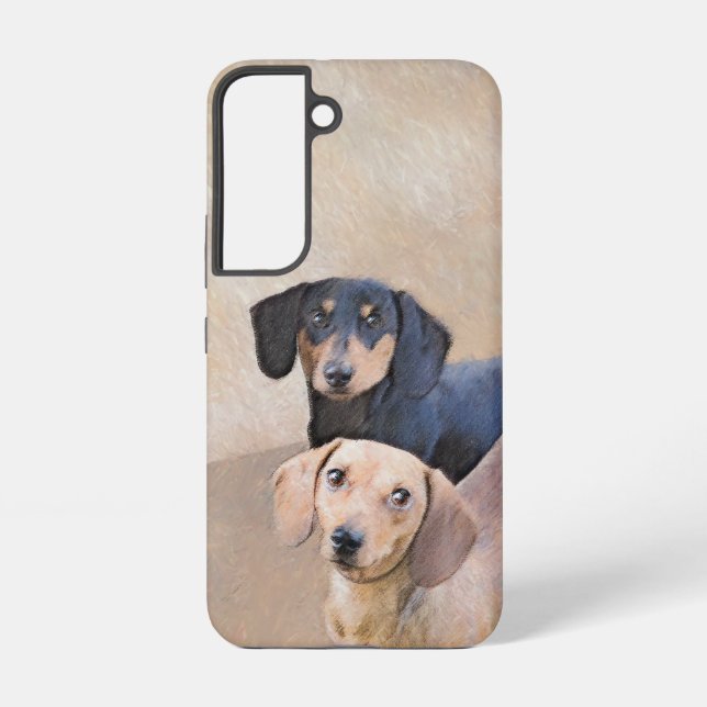 Coque Samsung Galaxy Dachshund (Smooth) Peinture - Art Chien original (Verso)