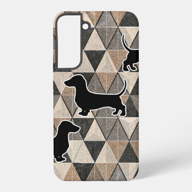 Coque Samsung Galaxy Dachshund Walking (Verso)