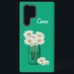 Coque Samsung Galaxy Daisy Mason Jar<br><div class="desc">Ce Coque Daisy Mason Jar Samsung avec un bocal de mason rempli de marguerites fait une excellente idée cadeau pour un amoureux de la campagne.</div>