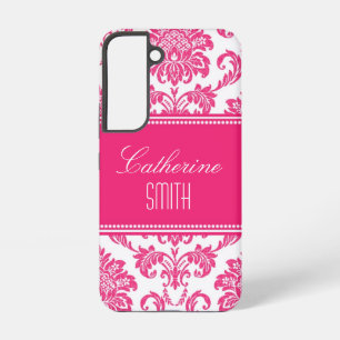 Coque Samsung Galaxy Damassé rose personnalisé