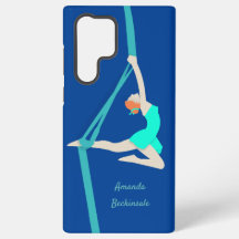 Danseuse de Soie Aérienne en Turquoise
