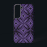 Coque Samsung Galaxy Dark Purple Colored Retro Pattern<br><div class="desc">Dark Purple Colored Retro Pattern</div>