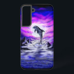 Coque Samsung Galaxy Dauphin clair de lune<br><div class="desc">Dauphin clair de lune - Peinture d'Imaginaire numérique par Krisi ArtKSZP >>> Autres produits en Boutique Catégorie >>> Dauphin - Delfin >>>> Dauphin clair de lune</div>