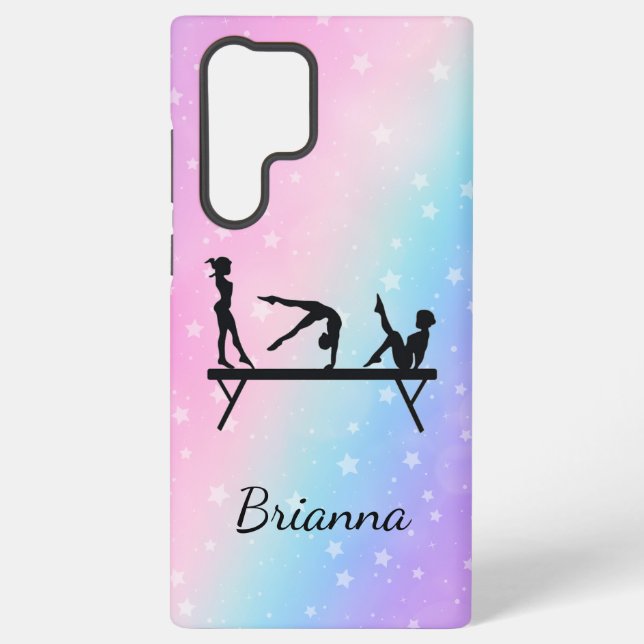 Coque Samsung Galaxy De la poutre au téléphone Gymnastique personnalisé (Verso)