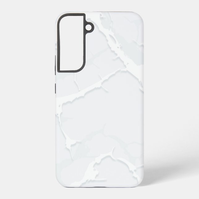 Coque Samsung Galaxy Débris de marbre blanc élégant (Verso)