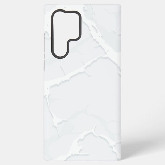 Coque Samsung Galaxy Débris de marbre blanc élégant (Verso)