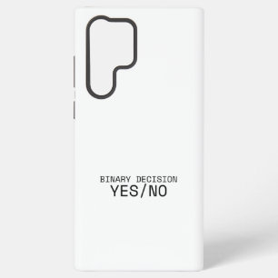 Coque Samsung Galaxy Décision binaire Oui Non Machine à écrire minimali