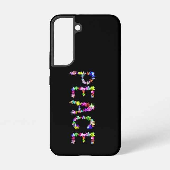Coque Samsung Galaxy Déclaration de paix et d'amour d'Achempong | Typog (Verso)