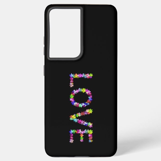 Coque Samsung Galaxy Déclaration d'unité de paix et d'amour | Typograph (Verso)