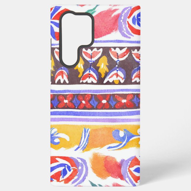 Coque Samsung Galaxy décor roumain traditionnel (Verso)