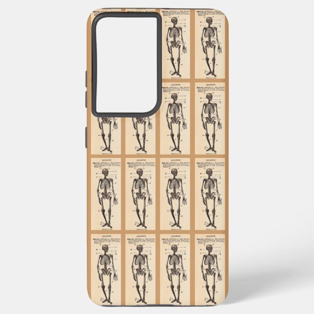 Coque Samsung Galaxy Définition de squelette vintage (Verso)